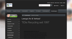 Desktop Screenshot of leergut.tidis.de
