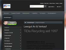Tablet Screenshot of leergut.tidis.de